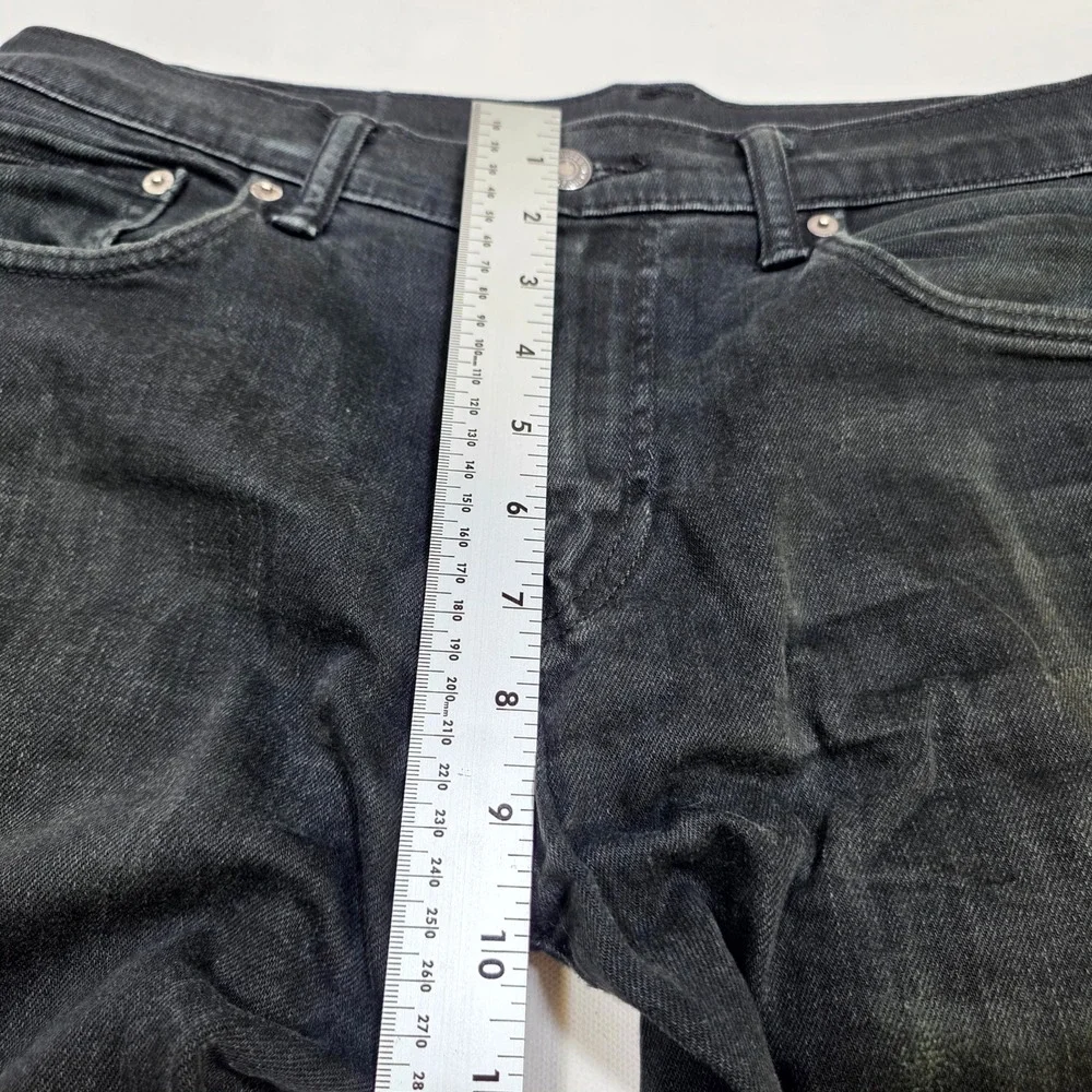 Levi's 511 Slim Fit Jeans Mens 34x30 Black Faded Denim Casual Streetwear Pants